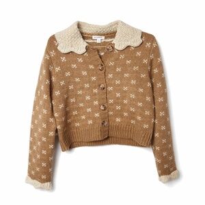 Size Medium | Contrast Collar | Cropped Cottage Style